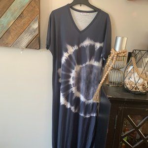 Tie dyed beach dress
